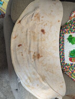 Uncommon Goods Tortilla Swaddle with matching knot hat